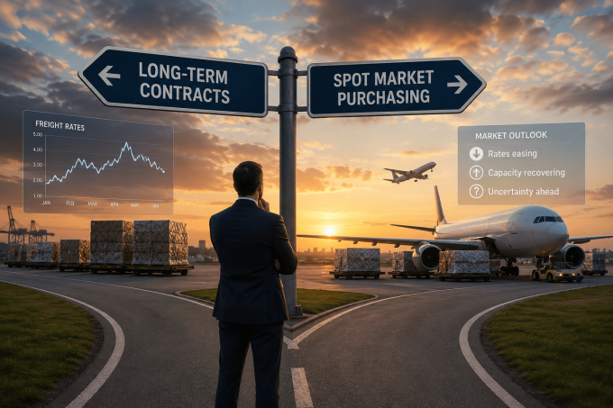 Cautious air cargo shippers delay tenders amid signs rates may have peaked 